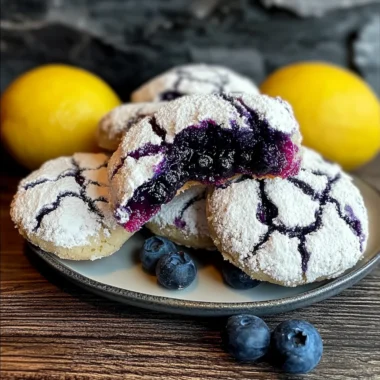 Blueberry Lemon Crinkle Cookies image 1