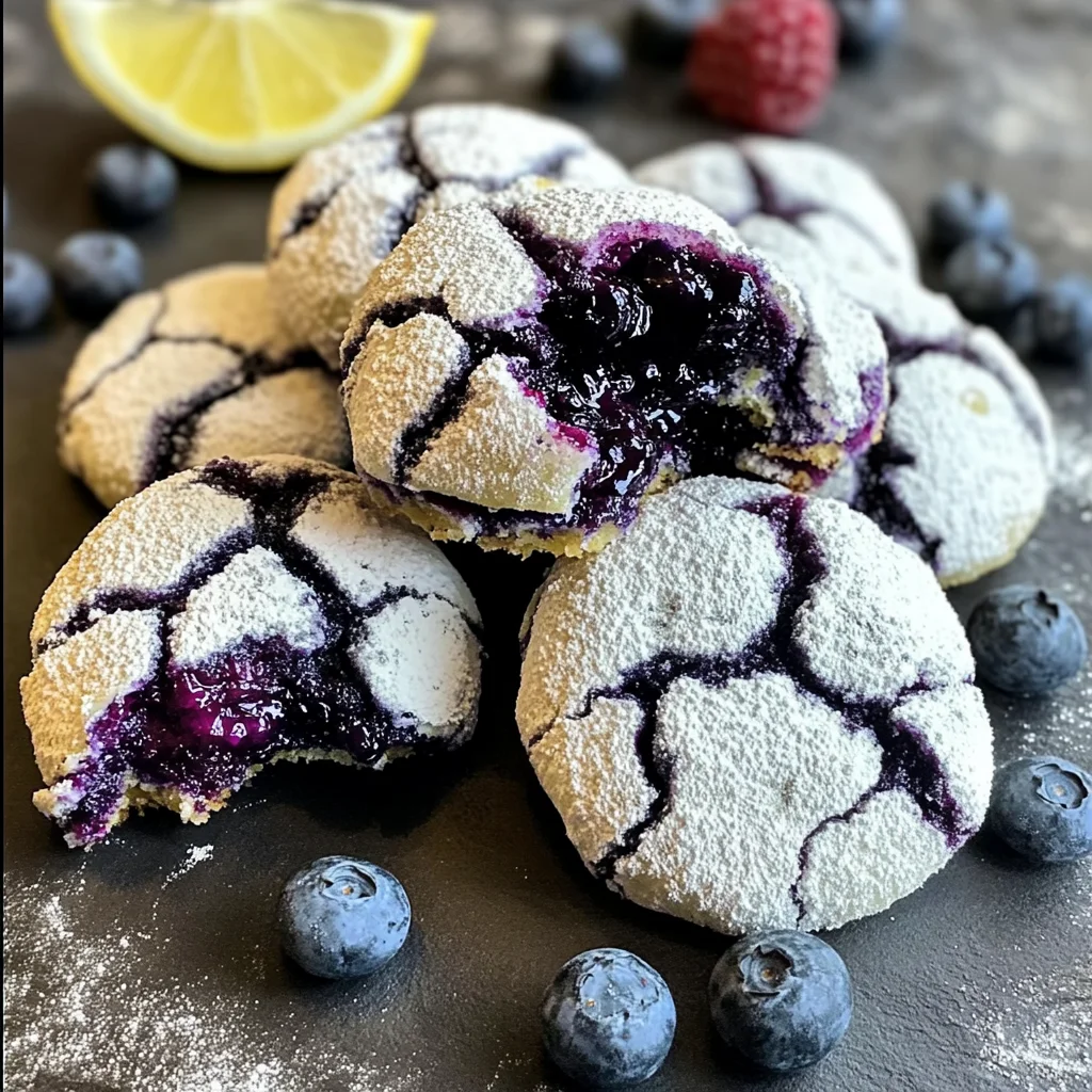 Blueberry Lemon Crinkle Cookies image 5