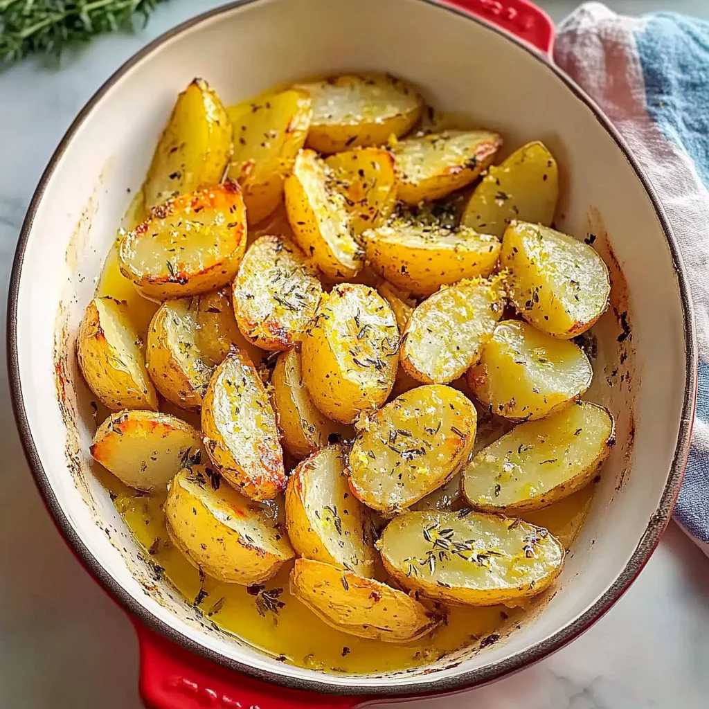 Classic Greek Lemon Potatoes image 1