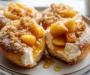 Classic Peach Cobbler Cheesecake Donuts