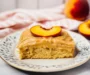 Peach Cake with Brown Sugar Frosting