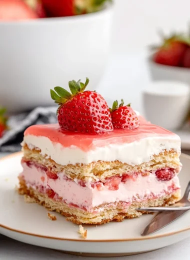 Strawberry Eclair Cake image 1