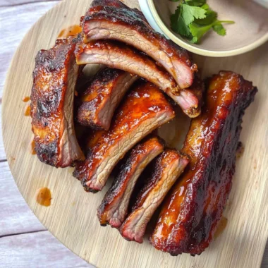 air fryer ribs image 1