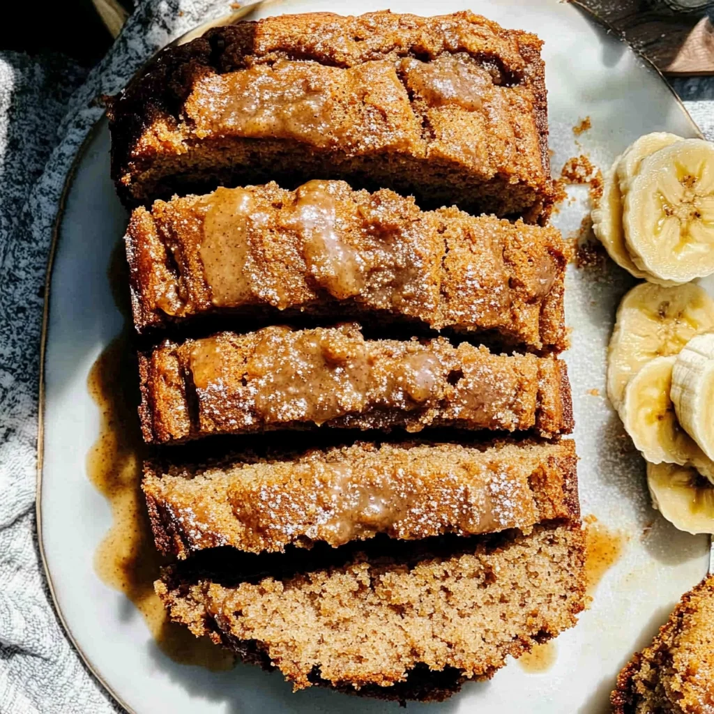 cinnamon roll banana bread image 1