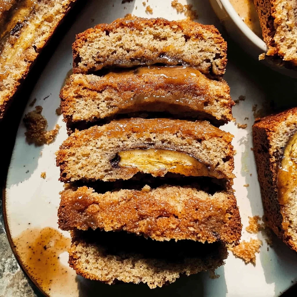 cinnamon roll banana bread image 5