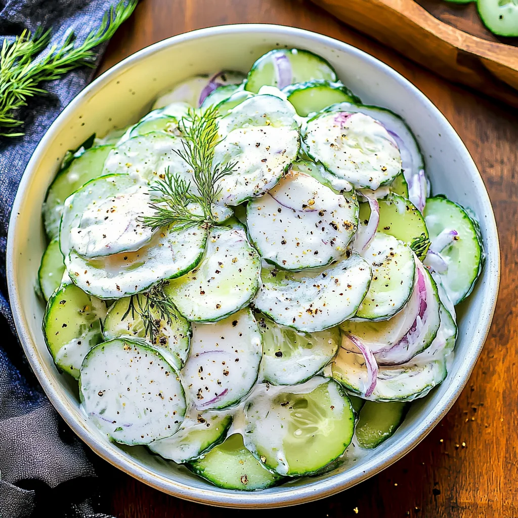 creamy cucumber salad image 5