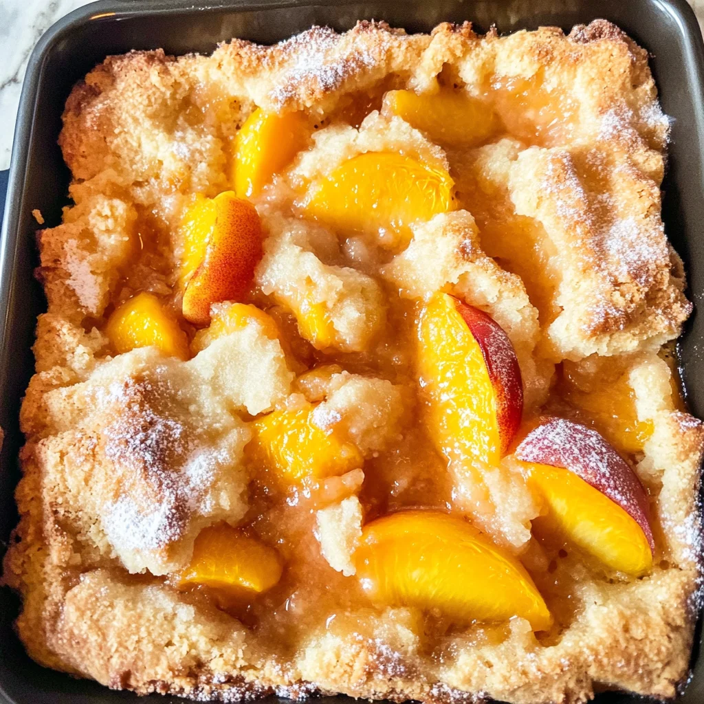 fresh peach cobbler image 5
