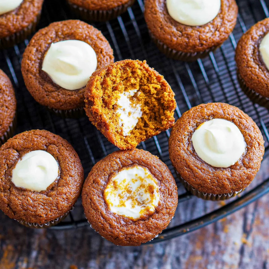 pumpkin muffins with cream cheese image 5