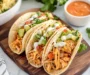 queso chicken tacos