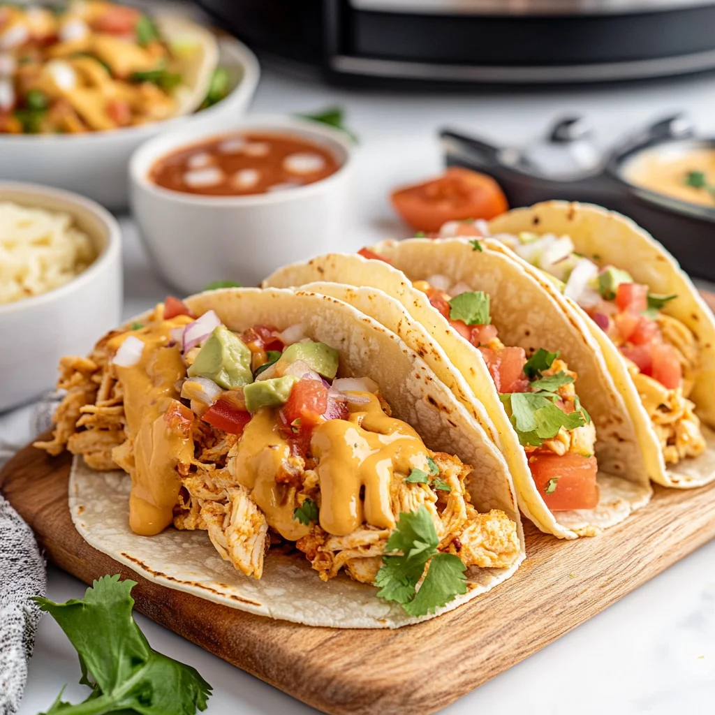 queso chicken tacos image 5