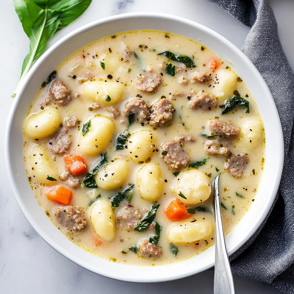 sausage gnocchi soup image 1