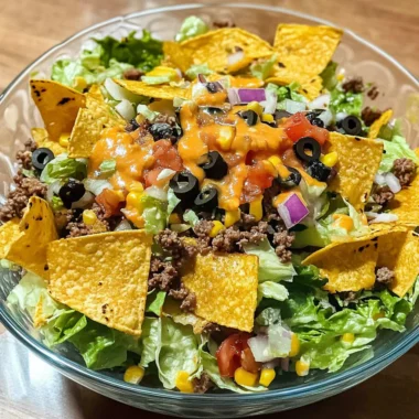 taco salad with catalina dressing image 1