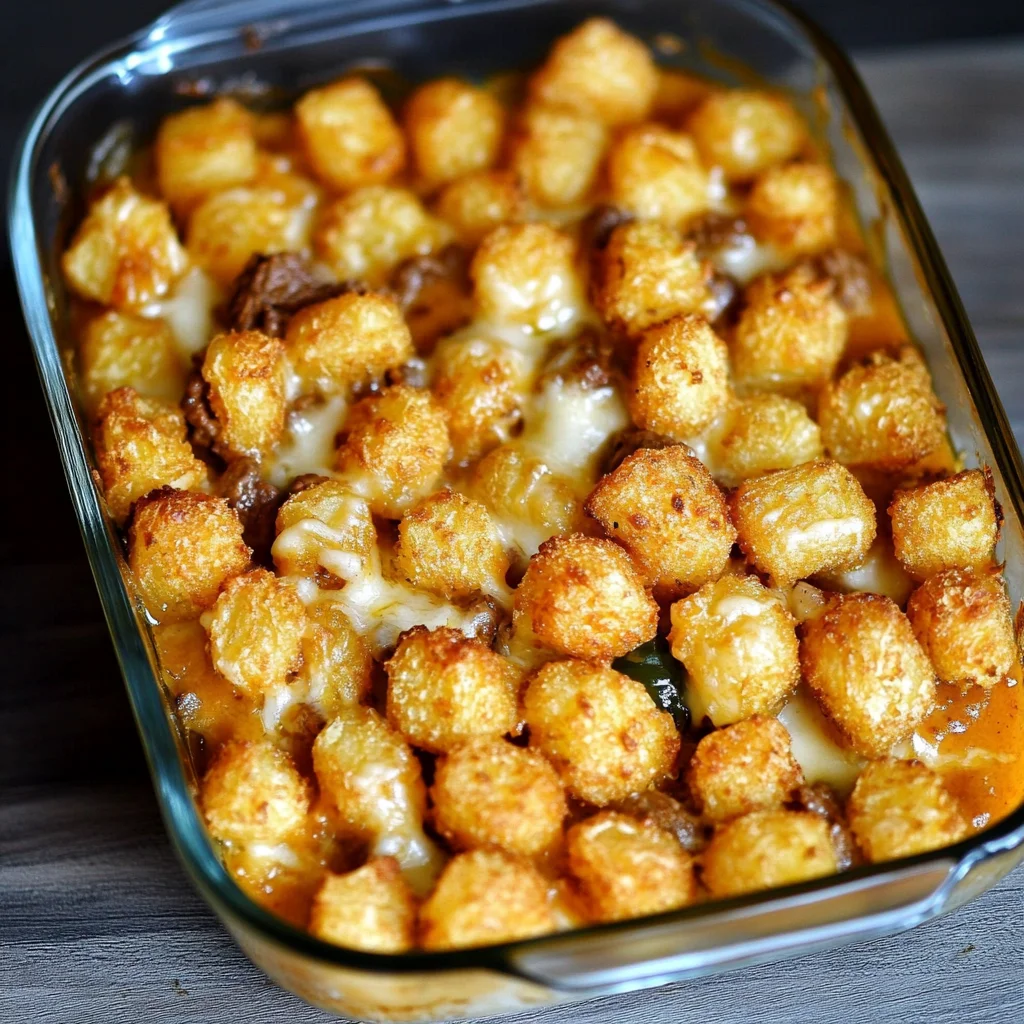 tatertot casserole recipe beef image 5