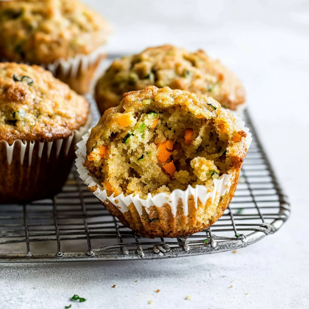 zucchini carrot muffins image 1