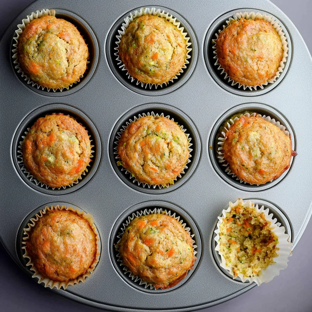 zucchini carrot muffins image 5