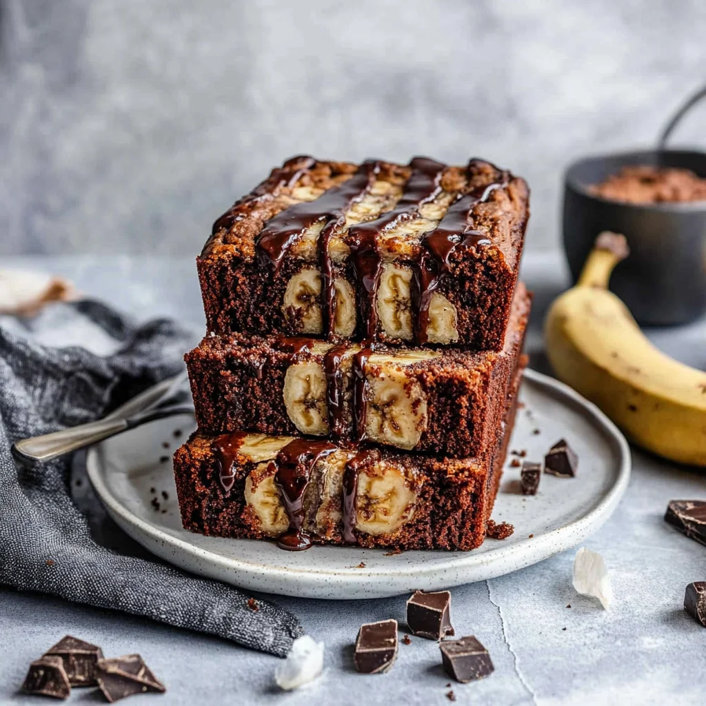 chocolate banana bread image 5