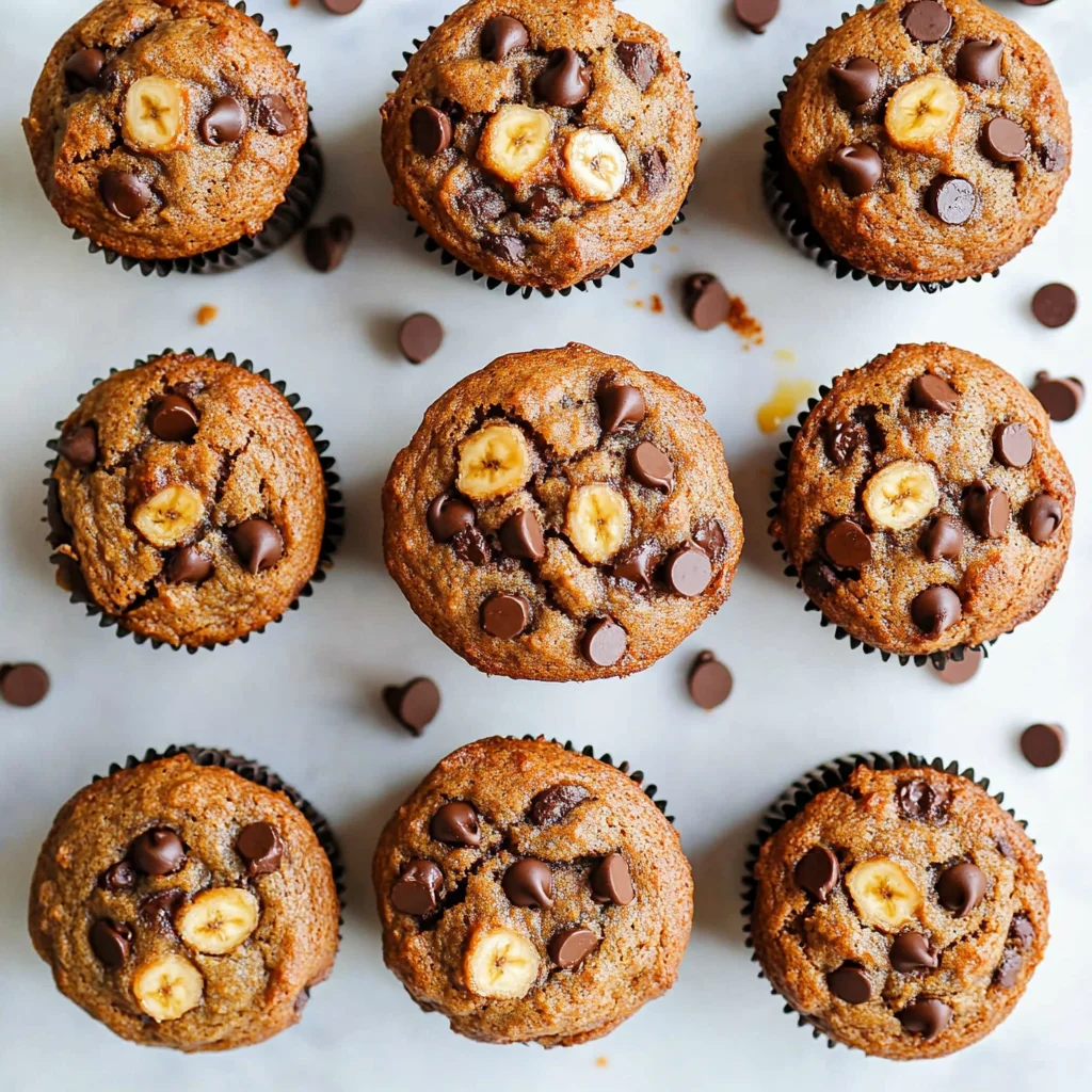 chocolate chip banana bread muffins image 5