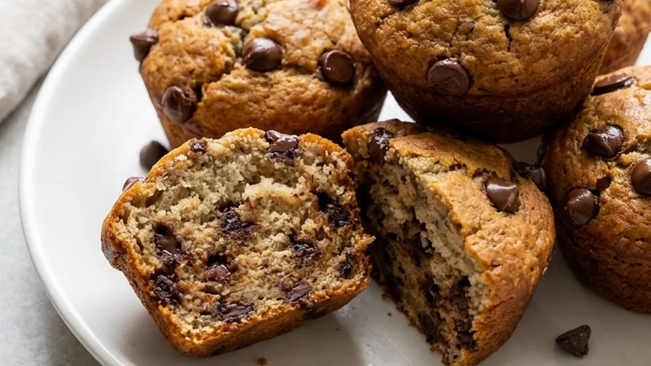 Chocolate Chip Banana Bread Muffins finished recipe