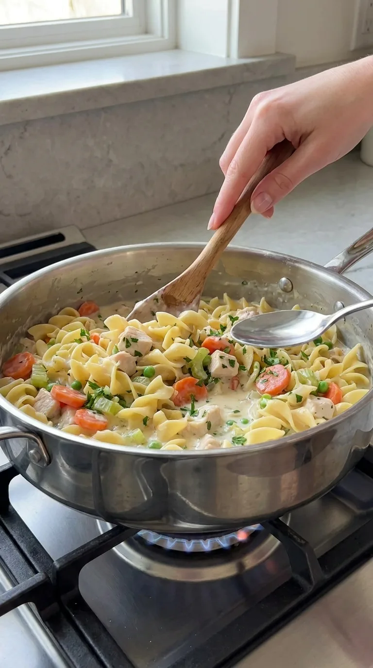 Creamy Chicken and Noodles step 12