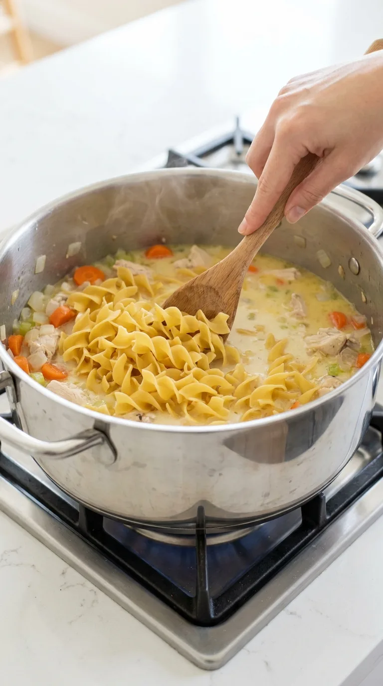 Creamy Chicken and Noodles step 8