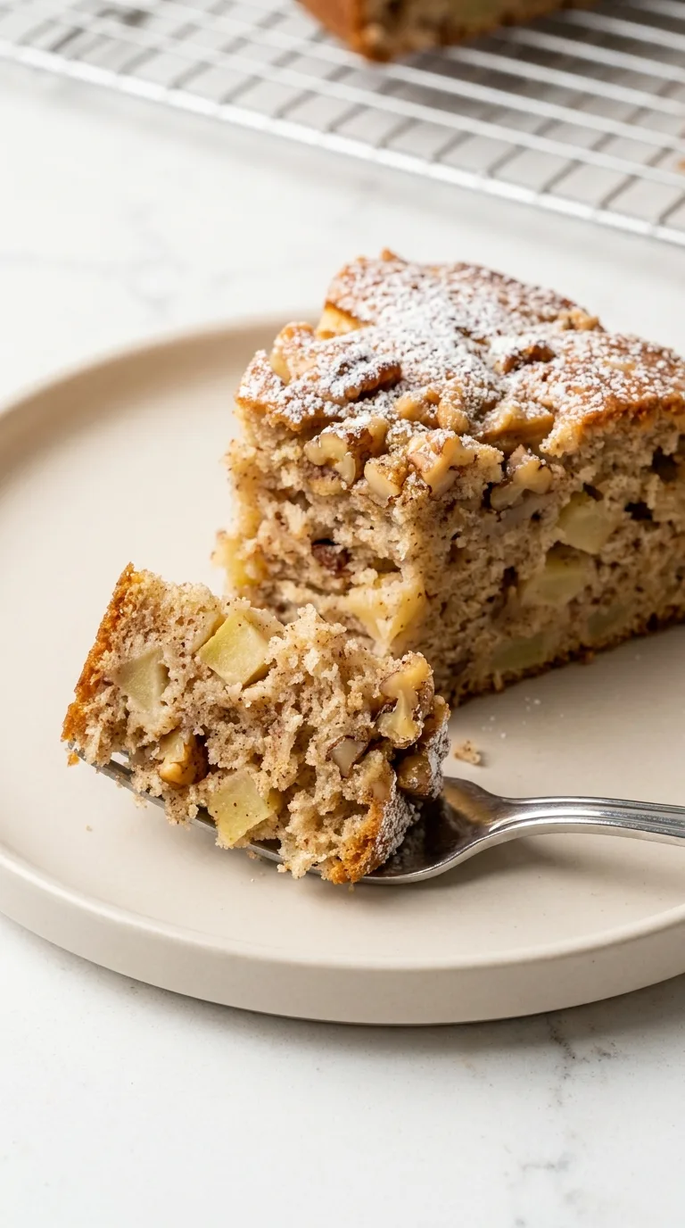 Fresh Apple Cake with Cinnamon and Walnuts step Final
