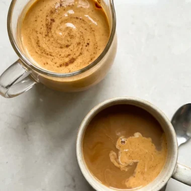 Homemade Pumpkin Spice Creamer finished recipe