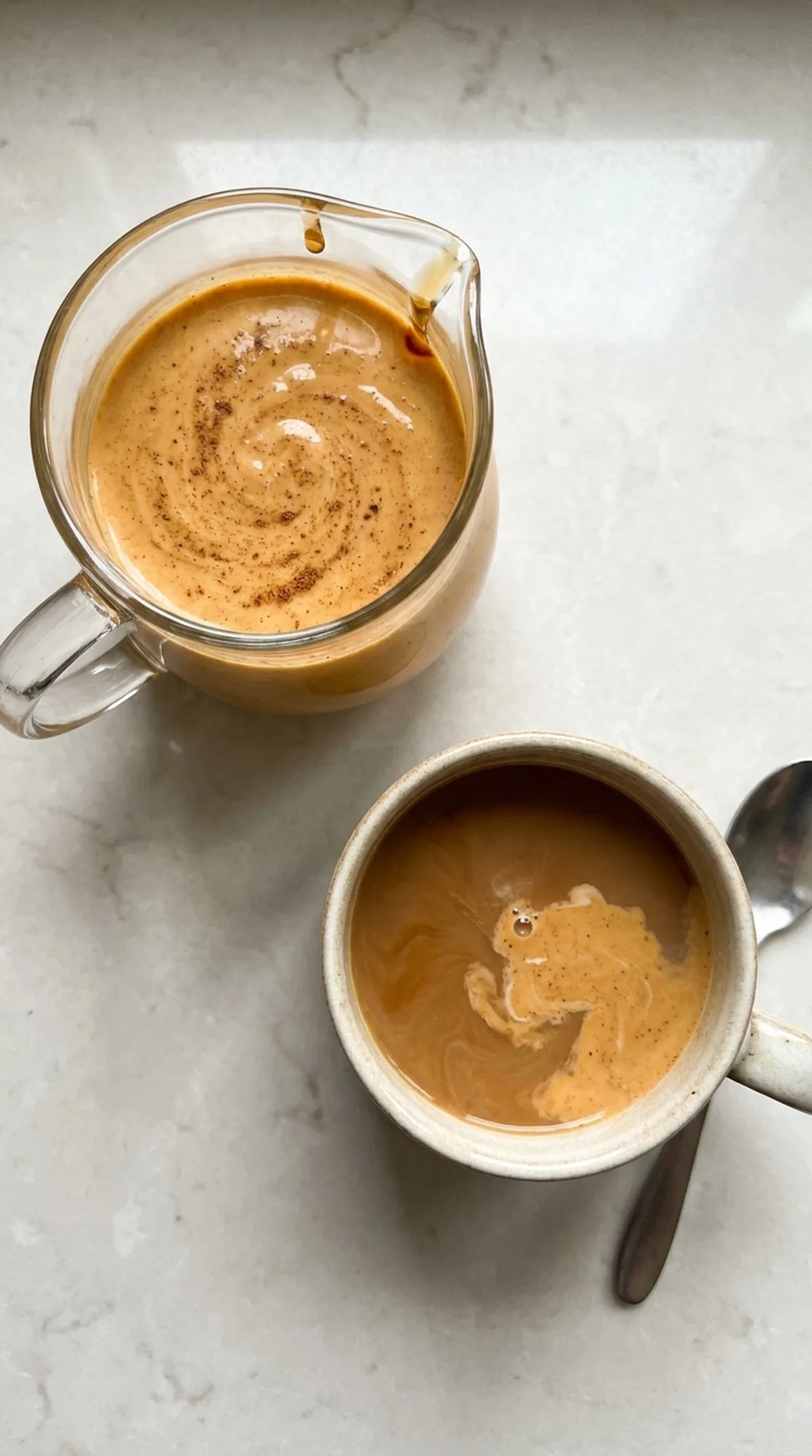 Homemade Pumpkin Spice Creamer finished recipe