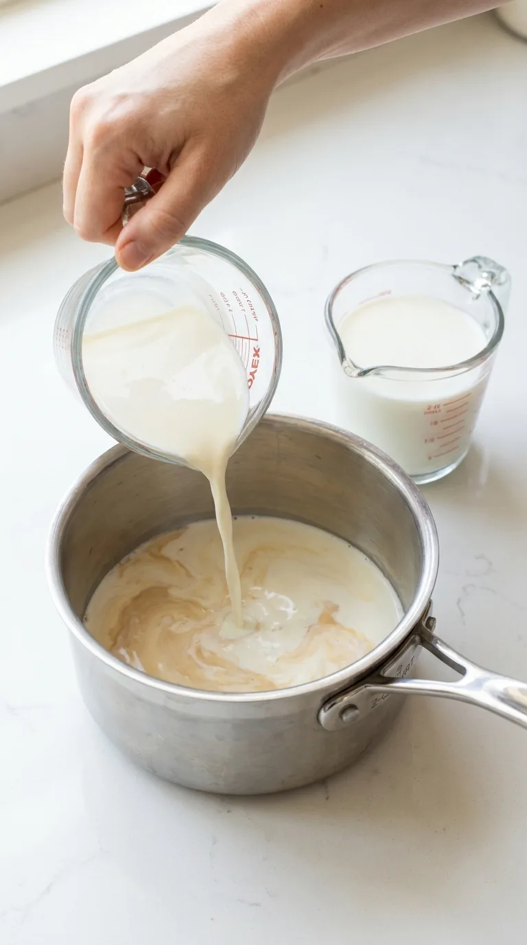 Homemade Pumpkin Spice Creamer step 1