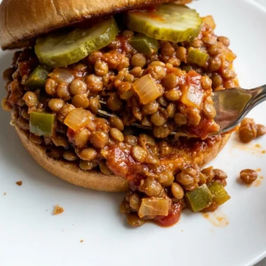 Lentil Sloppy Joes finished recipe