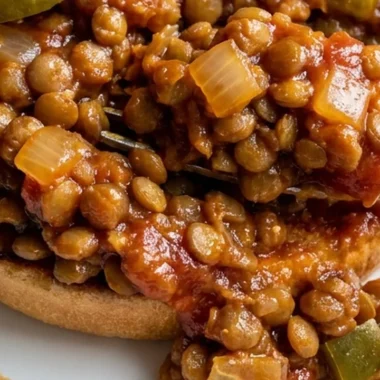 Lentil Sloppy Joes finished recipe