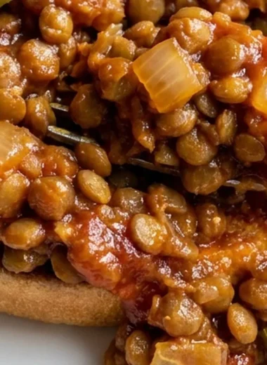 Lentil Sloppy Joes finished recipe