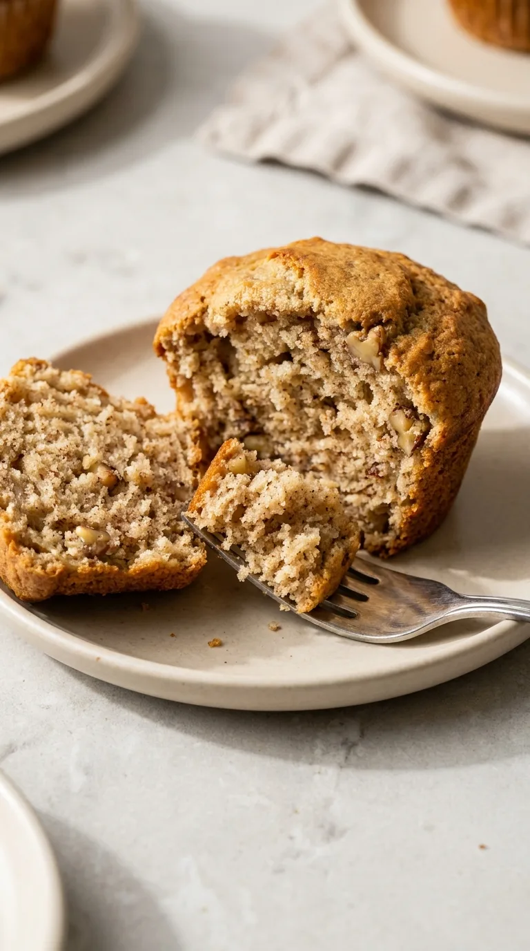 Moist Almond Flour Banana Muffins step Final