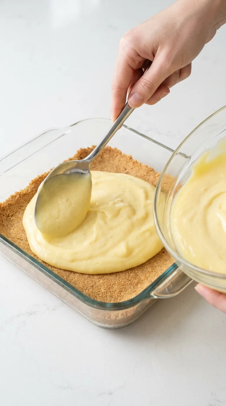 No-Bake Lemon Bars with Graham Cracker Crust step 11