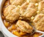 Peach Cobbler with Buttermilk Biscuit Topping
