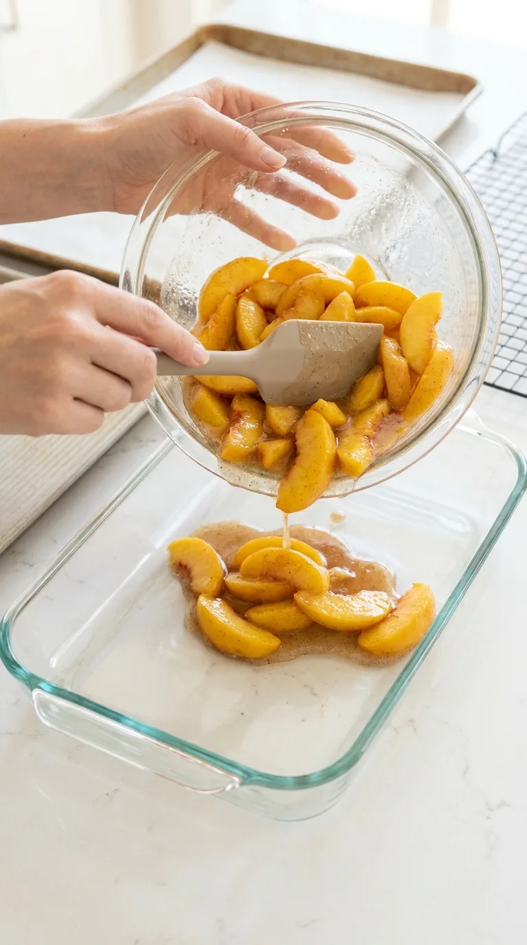 Peach Cobbler with Buttermilk Biscuit Topping step 4