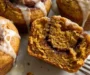 Pumpkin Cinnamon Roll Muffins with Vanilla Glaze