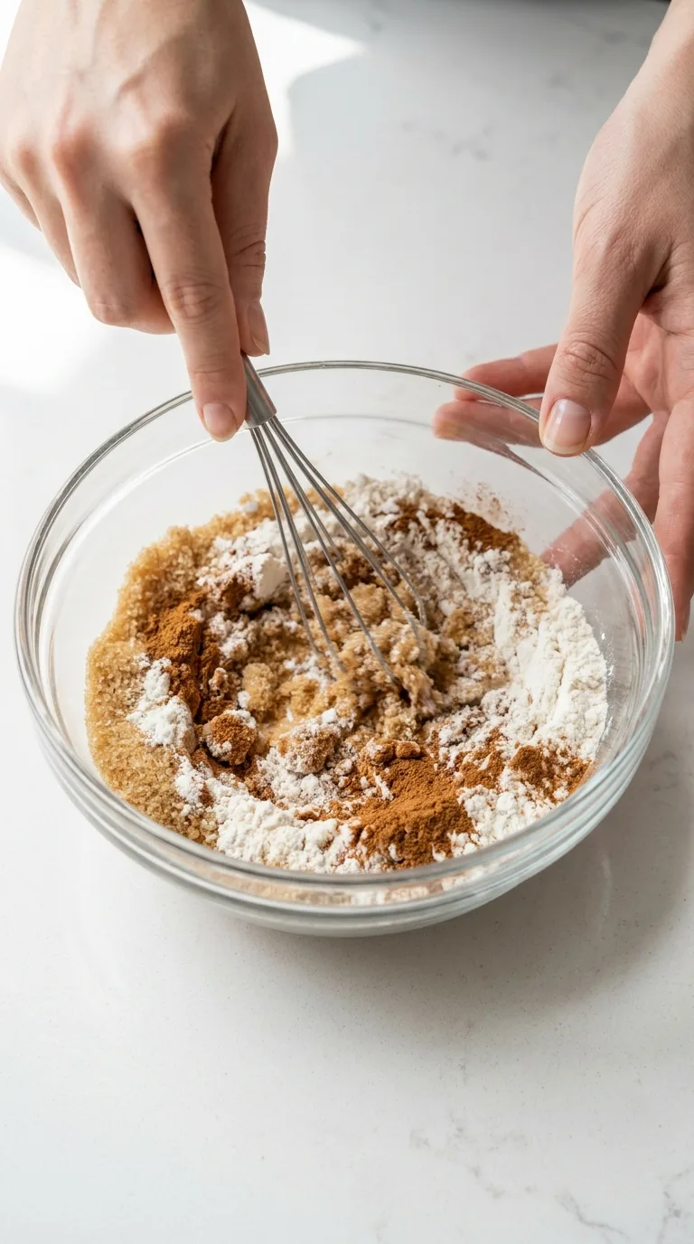Pumpkin Cinnamon Roll Muffins with Vanilla Glaze step 2