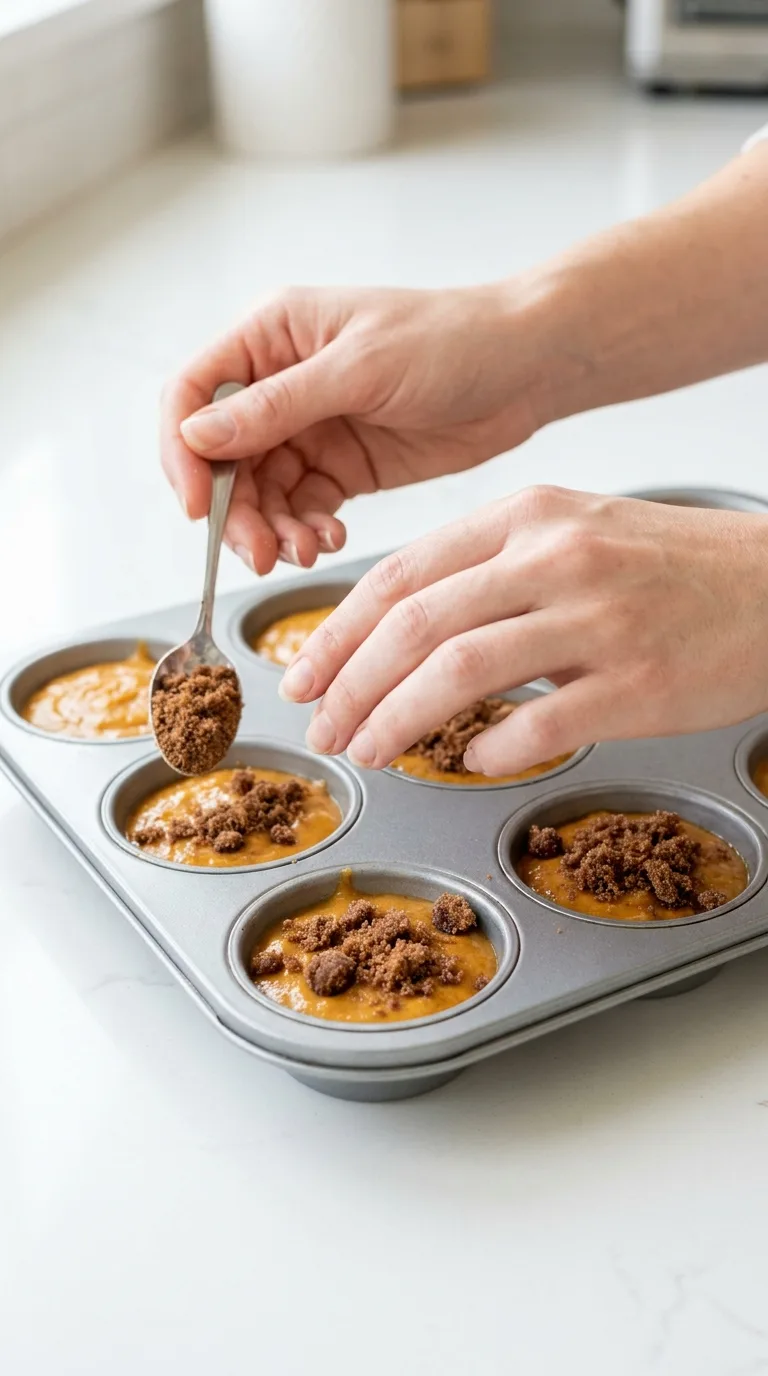 Pumpkin Cinnamon Roll Muffins with Vanilla Glaze step 7