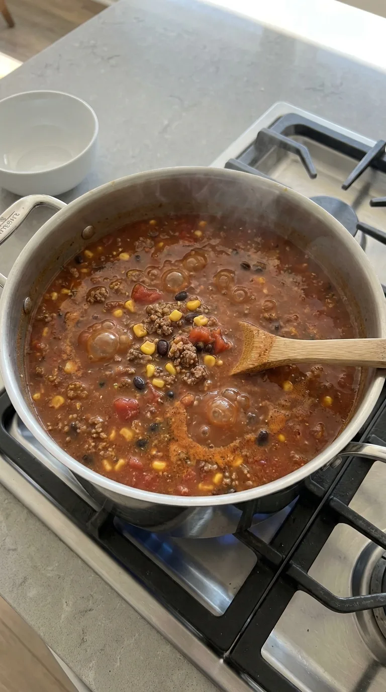 Taco Soup with Ranch Packet step 6