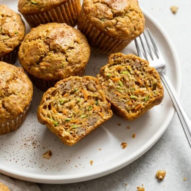 Zucchini Carrot Muffins finished recipe