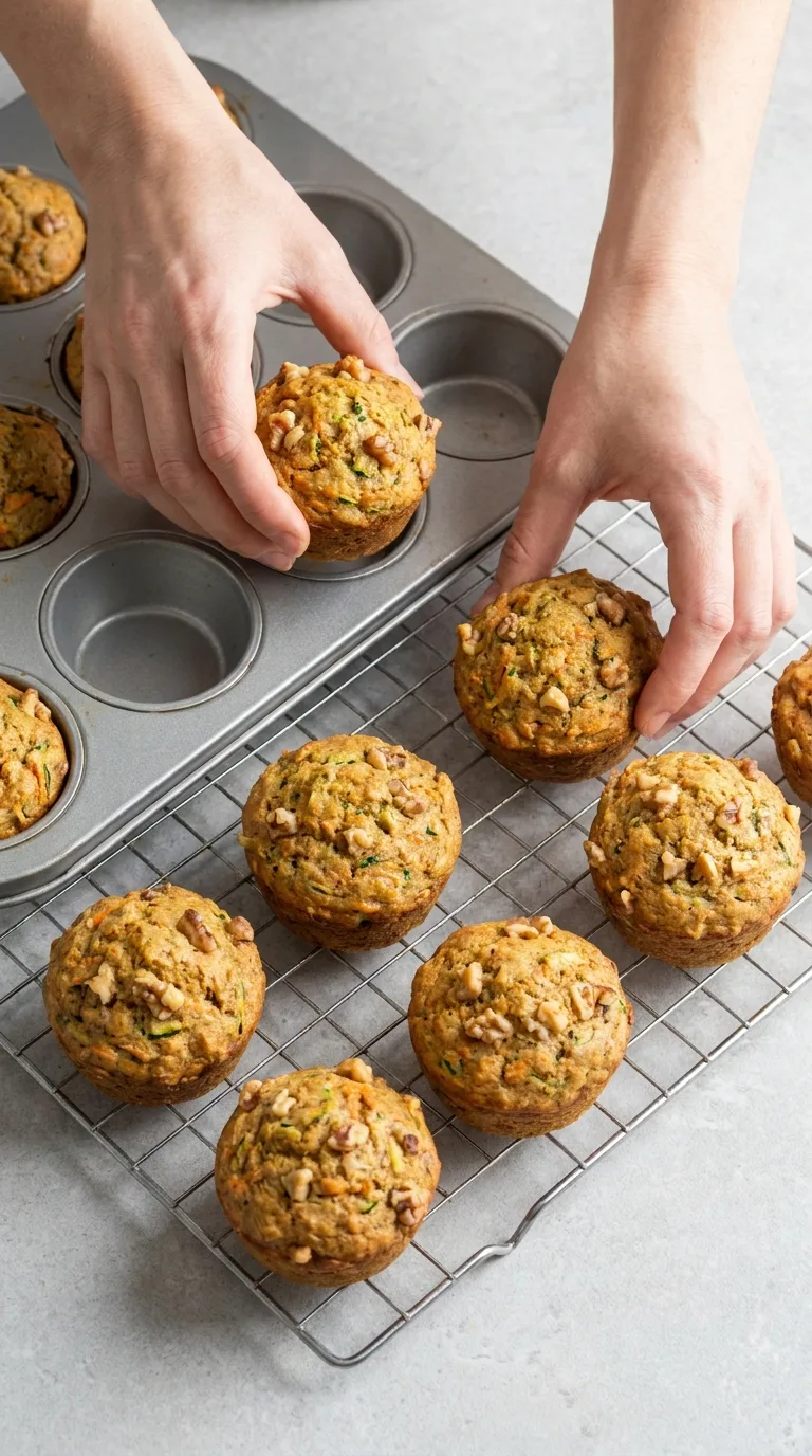 Zucchini Carrot Muffins step 10