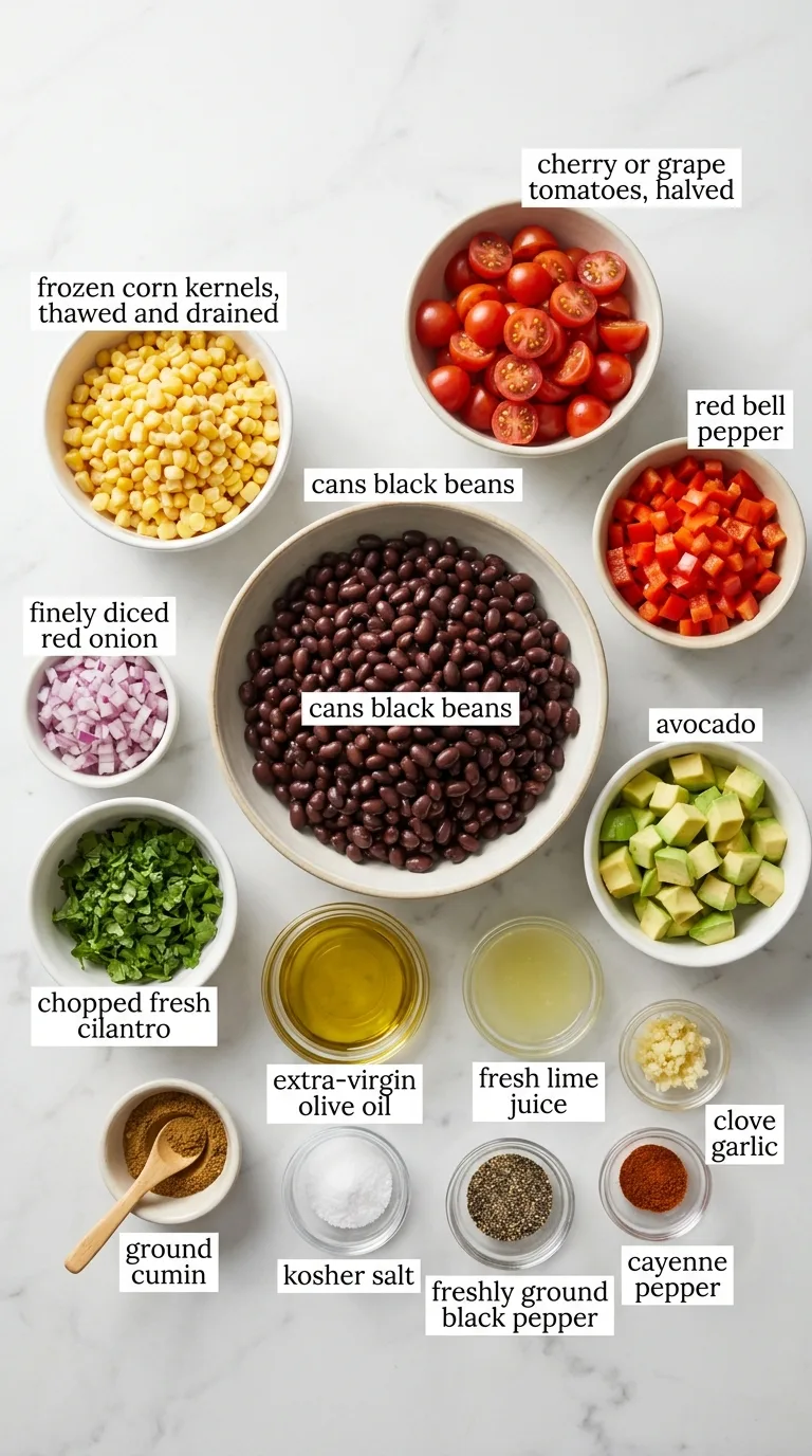 Black Bean Corn Salad - Preparation Phase