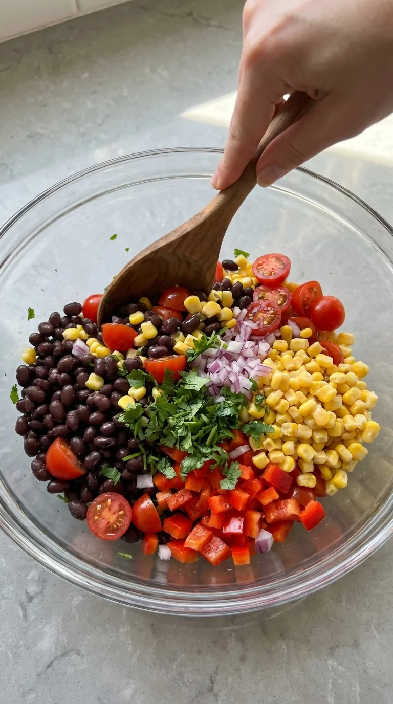 Black Bean Corn Salad - Final Result