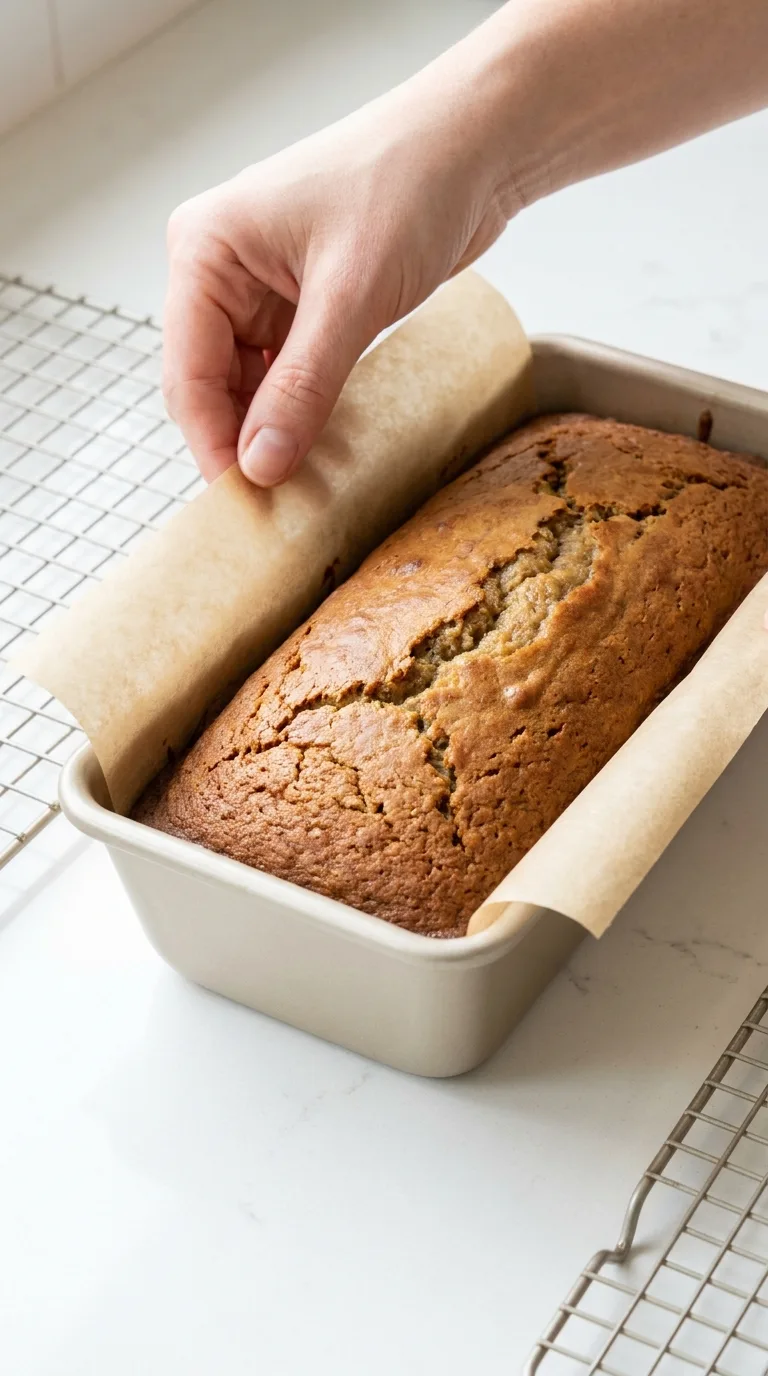 Brown Butter Banana Bread with Toasted Walnuts - Process Step