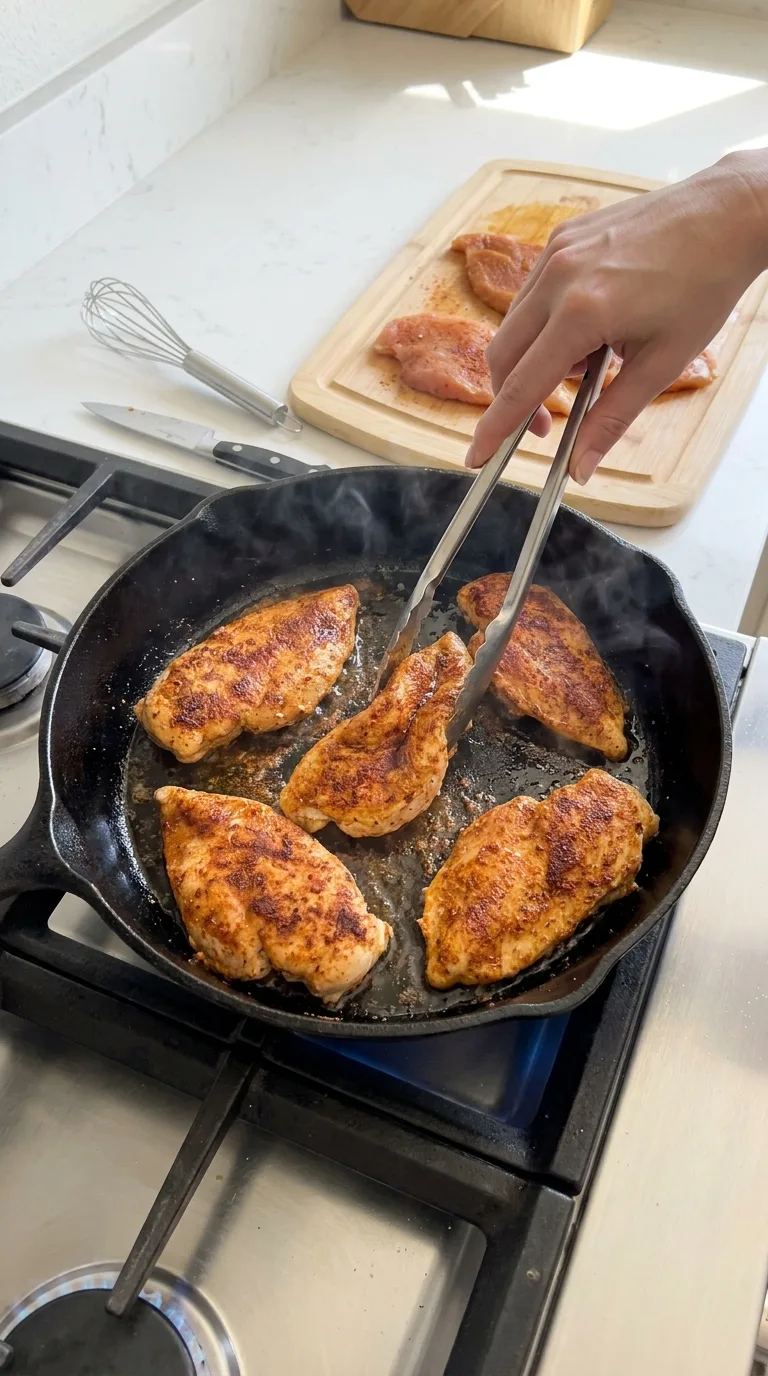 Creamy Cajun Chicken Alfredo step 5