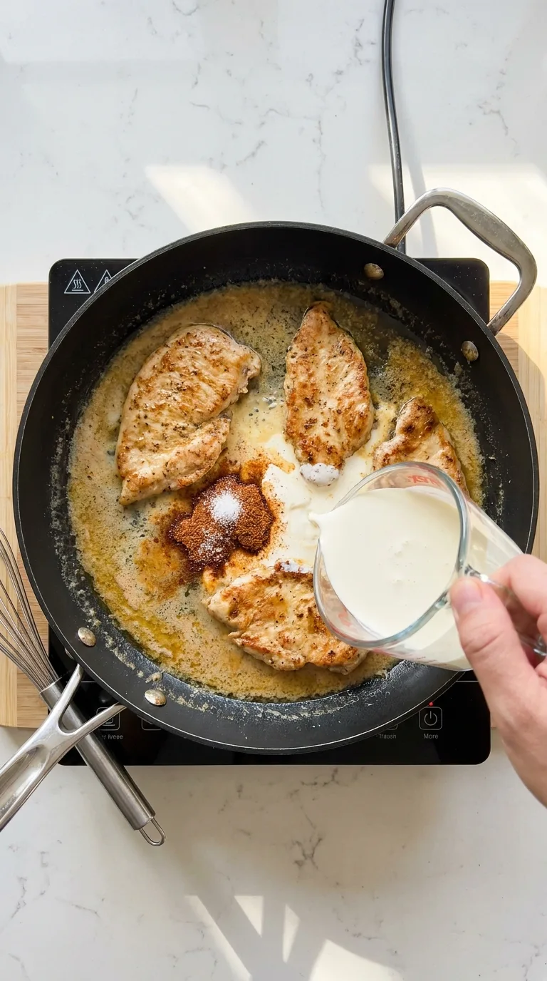 Creamy Cajun Chicken Alfredo step 9
