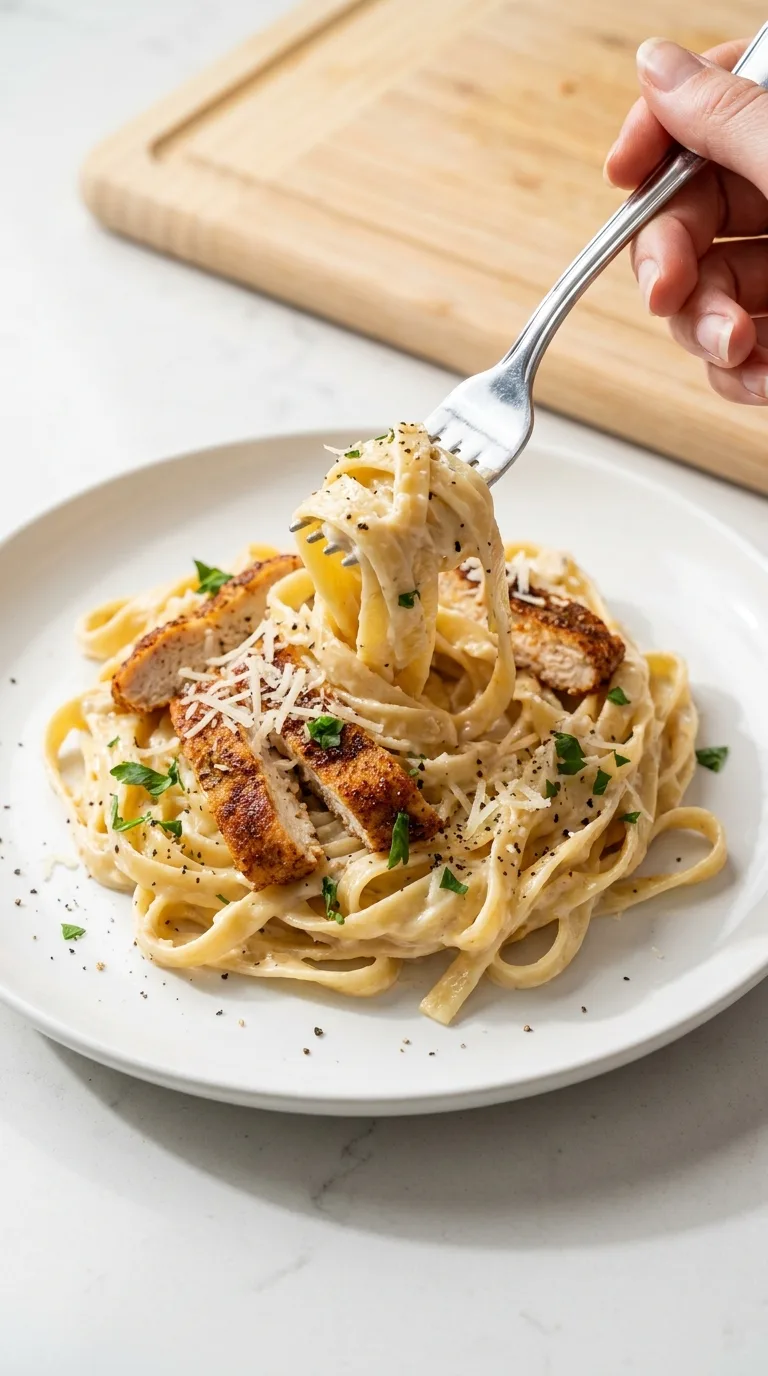 Creamy Cajun Chicken Alfredo step Final