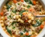 Creamy Parmesan Sausage Ditalini Soup