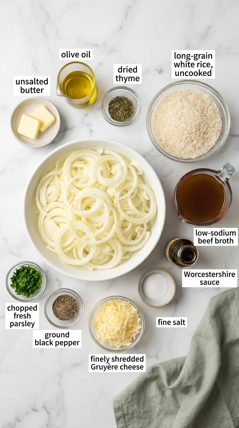 French Onion Butter Rice - Preparation Phase