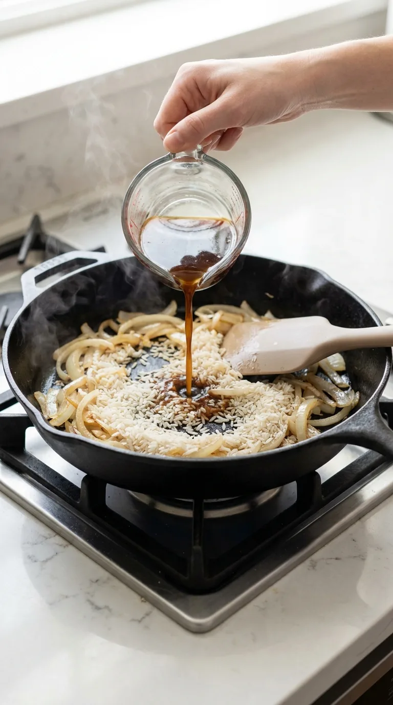 French Onion Butter Rice - Final Result
